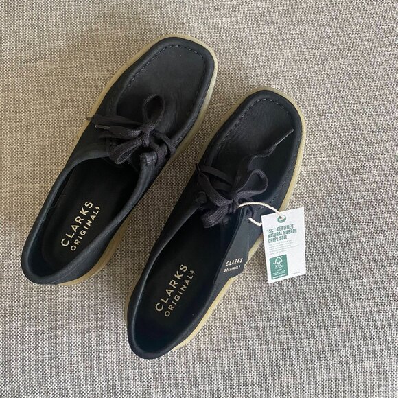 Clarks Originals Wallabee Cup - Black Nubuck - Size W8 - Picture 10 of 12